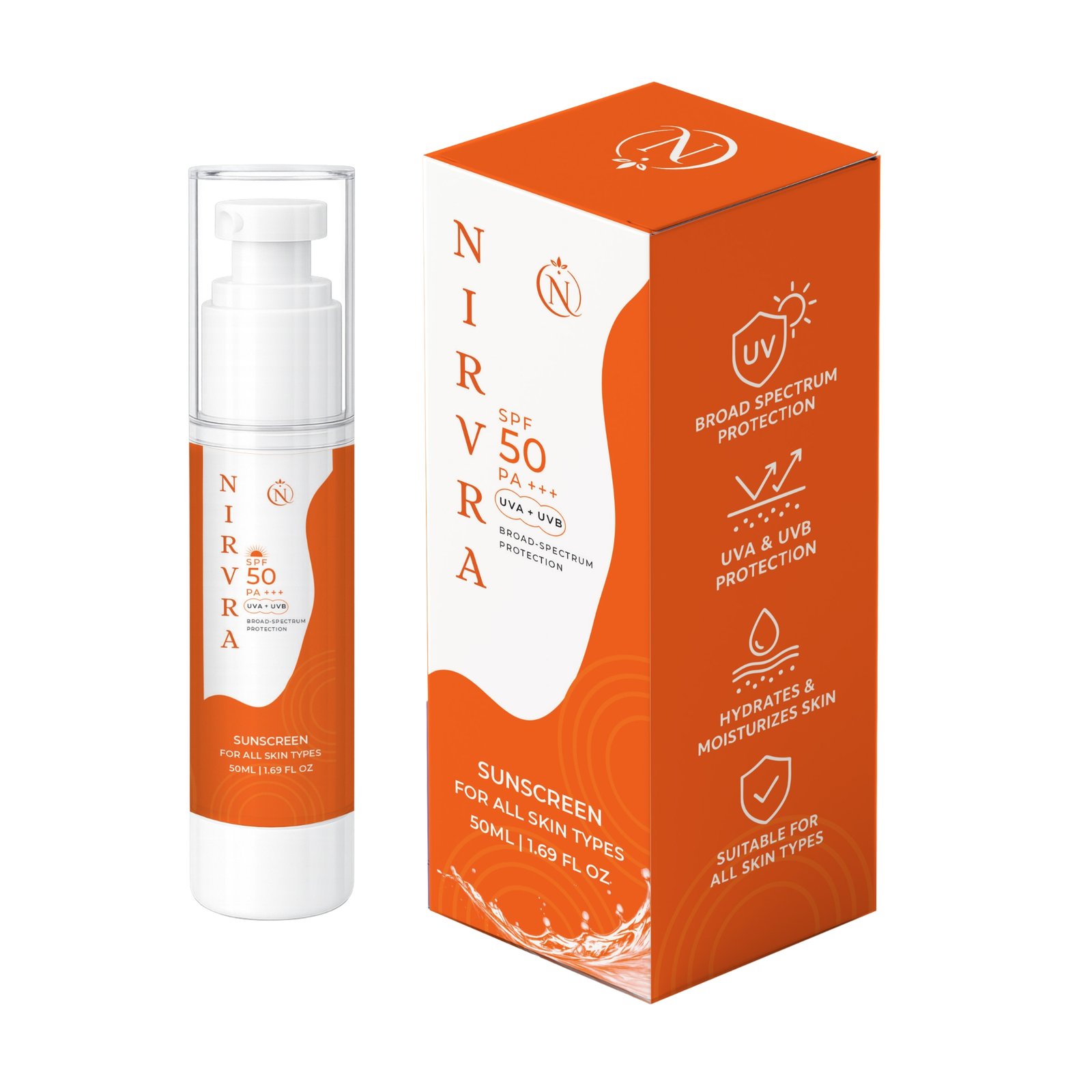 Nirvra SPF 50 PA+++ Sunscreen